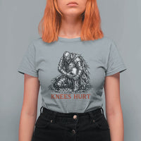 Funny Knees Hurt Medieval Knight T Shirt For Women Dark Fantasy Sword Warrior Humor