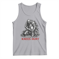 Funny Knees Hurt Medieval Knight Tank Top Dark Fantasy Sword Warrior Humor
