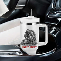Funny Knees Hurt Medieval Knight Tumbler With Handle Dark Fantasy Sword Warrior Humor