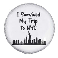 New York City Skyline Travel Tourist Spare Tire Cover I Survived My Trip To NYC