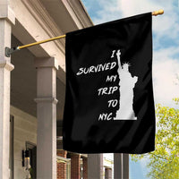 Funny New York City Travel Graphic Garden Flag I Survived My Trip To NYC