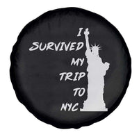 Funny New York City Travel Graphic Spare Tire Cover I Survived My Trip To NYC