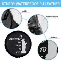 Funny New York City Travel Graphic Spare Tire Cover I Survived My Trip To NYC
