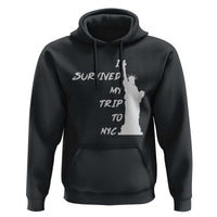 Funny New York City Travel Graphic Hoodie I Survived My Trip To NYC