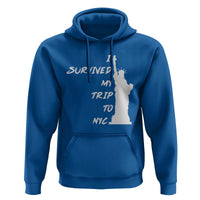 Funny New York City Travel Graphic Hoodie I Survived My Trip To NYC