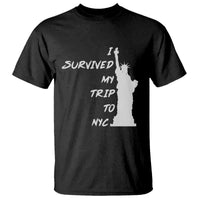 Funny New York City Travel Graphic T Shirt I Survived My Trip To NYC
