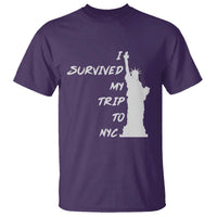 Funny New York City Travel Graphic T Shirt I Survived My Trip To NYC