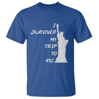 Funny New York City Travel Graphic T Shirt I Survived My Trip To NYC