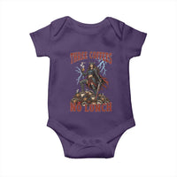 Funny Medieval Knight Worker Meme Baby Onesie Three Coffees No Lunch Valkyrie Coffee Lover