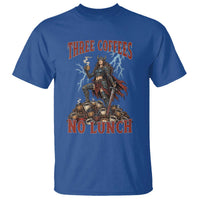 Funny Medieval Knight Worker Meme T Shirt Three Coffees No Lunch Valkyrie Coffee Lover