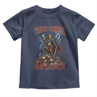 Funny Medieval Knight Worker Meme Toddler T Shirt Three Coffees No Lunch Valkyrie Coffee Lover