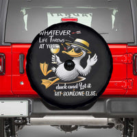 Whatever Life Throws At You Duck Spare Tire Cover Funny Sarcastic Quote - Wonder Print Shop