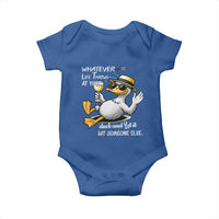 Whatever Life Throws At You Duck Baby Onesie Funny Sarcastic Quote - Wonder Print Shop