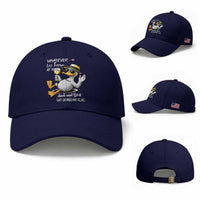 Whatever Life Throws At You Duck Baseball Cap Funny Sarcastic Quote