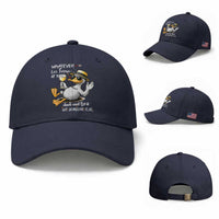 Whatever Life Throws At You Duck Baseball Cap Funny Sarcastic Quote