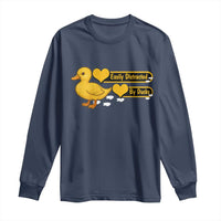 Funny Duck Lover Gift Long Sleeve Shirt Easily Distracted By Ducks - Wonder Print Shop