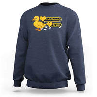 Funny Duck Lover Gift Sweatshirt Easily Distracted By Ducks - Wonder Print Shop