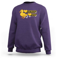 Funny Duck Lover Gift Sweatshirt Easily Distracted By Ducks - Wonder Print Shop