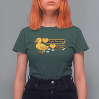 Funny Duck Lover Gift T Shirt For Women Easily Distracted By Ducks - Wonder Print Shop