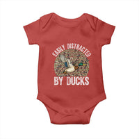 Duck Hunting Gift Baby Onesie Easily Distracted By Ducks - Wonder Print Shop