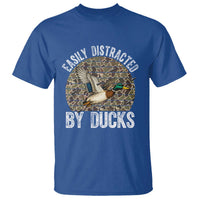 Duck Hunting Gift T Shirt Easily Distracted By Ducks - Wonder Print Shop
