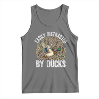Duck Hunting Gift Tank Top Easily Distracted By Ducks - Wonder Print Shop