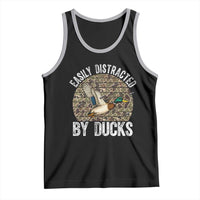 Duck Hunting Gift Tank Top Easily Distracted By Ducks - Wonder Print Shop