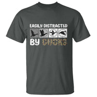 Funny Hunting Gift T Shirt Easily Distracted By Ducks Outdoor Lover - Wonder Print Shop
