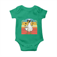Funny Duck Drinking Baby Onesie Coffee Lover Gift - Wonder Print Shop