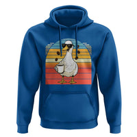 Funny Duck Drinking Hoodie Coffee Lover Gift - Wonder Print Shop