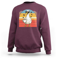 Funny Duck Drinking Sweatshirt Coffee Lover Gift - Wonder Print Shop