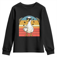 Funny Duck Drinking Youth Sweatshirt Coffee Lover Gift - Wonder Print Shop