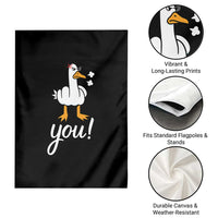 Funny Sarcastic Duck You Garden Flag Farm Animal Gift - Wonder Print Shop