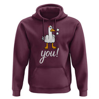 Funny Sarcastic Duck You Hoodie Farm Animal Gift - Wonder Print Shop