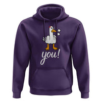 Funny Sarcastic Duck You Hoodie Farm Animal Gift - Wonder Print Shop