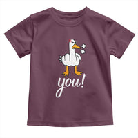 Funny Sarcastic Duck You Toddler T Shirt Farm Animal Gift - Wonder Print Shop