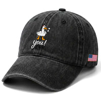 Funny Sarcastic Duck You Washed Cotton Baseball Cap Farm Animal Gift