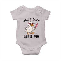 Do Not Duck With Me Baby Onesie Funny Duck Gift - Wonder Print Shop