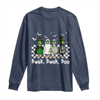 Halloween Duck Duck Boo Long Sleeve Shirt Funny Spooky Gift - Wonder Print Shop