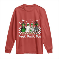 Halloween Duck Duck Boo Long Sleeve Shirt Funny Spooky Gift - Wonder Print Shop