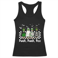 Halloween Duck Duck Boo Racerback Tank Top Funny Spooky Gift - Wonder Print Shop
