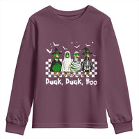 Halloween Duck Duck Boo Youth Sweatshirt Funny Spooky Gift - Wonder Print Shop