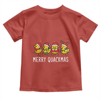 Funny Christmas Duck Toddler T Shirt Merry Quackmas Gift - Wonder Print Shop