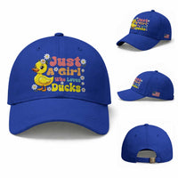 Duck Lover Gift Baseball Cap Just A Girl Who Loves Ducks