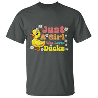 Duck Lover Gift T Shirt Just A Girl Who Loves Ducks - Wonder Print Shop