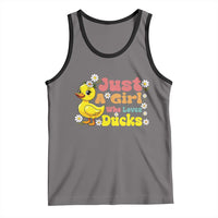 Duck Lover Gift Tank Top Just A Girl Who Loves Ducks - Wonder Print Shop