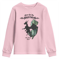 Home Of The Jersey Devil Youth Sweatshirt Cryptid Gift - Wonder Print Shop