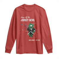 Jersey Devil Long Sleeve Shirt Home Of New Jersey Est 1735 Cryptid Gift - Wonder Print Shop