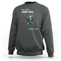 Jersey Devil Sweatshirt Home Of New Jersey Est 1735 Cryptid Gift - Wonder Print Shop