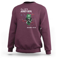 Jersey Devil Sweatshirt Home Of New Jersey Est 1735 Cryptid Gift - Wonder Print Shop